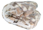 Russian Lynx Faux Fur Sherpa Blanket