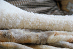 Russian Lynx Faux Fur Sherpa Blanket