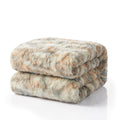 Russian Lynx Faux Fur Sherpa Blanket