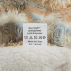 Russian Lynx Faux Fur Sherpa Blanket