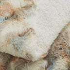 Russian Lynx Faux Fur Sherpa Blanket