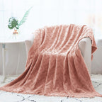 Kasentex 100% Cotton Knitted Throw Blanket