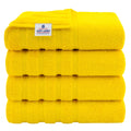 4-Piece Turkish Cotton Bath Towel Set – American Soft Linen (Yellow)
