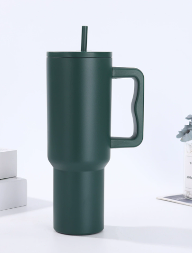 40 oz Stainless Steel Insulated Travel Tumbler with Straw