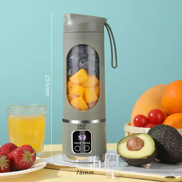 Portable Smoothie Blender Bottle – Rechargeable Personal Mixer