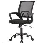 Ergonomic Swivel Office Task Chair with Lumbar Support – PayLessHere (Black)