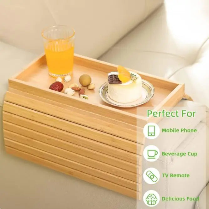 Foldable Sofa Arm Storage Tray