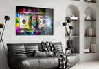 100 Dollar Bill Glass Wall Art – Size Options