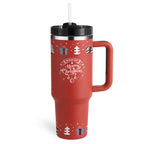 40 oz Stainless Steel Spill-Proof Insulated Tumbler with Straw