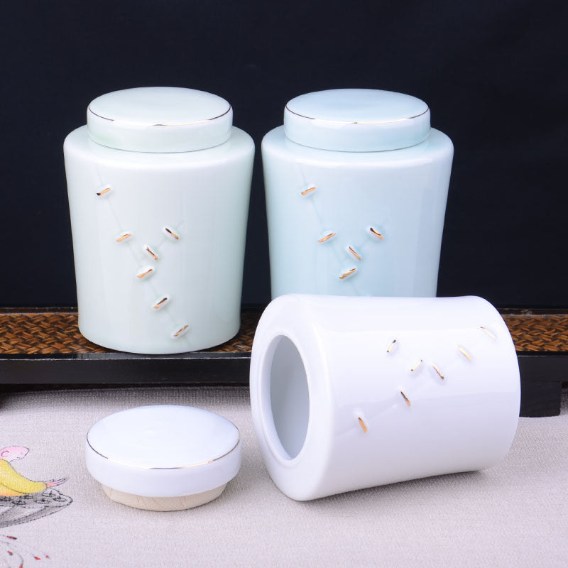 Ceramic Tea Storage Canister – Modern Airtight Tea Jar