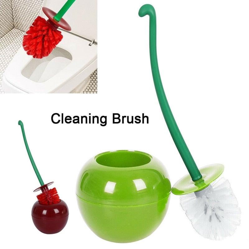 Cherry-Shaped Toilet Brush & Holder Set
