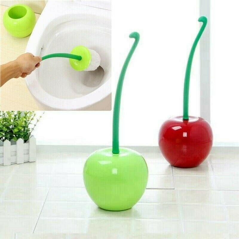 Cherry-Shaped Toilet Brush & Holder Set