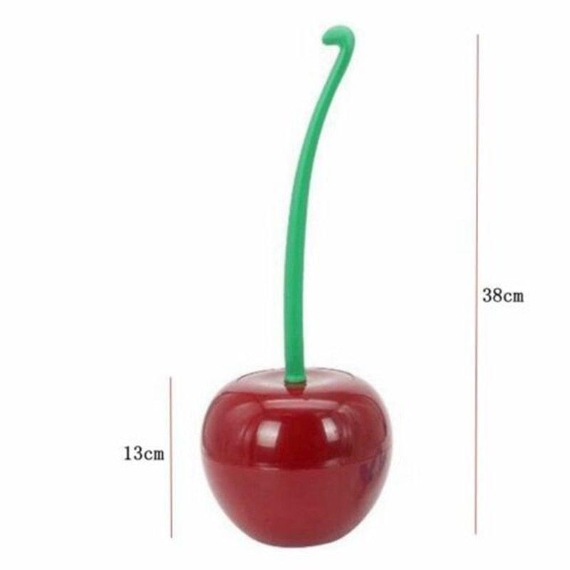 Cherry-Shaped Toilet Brush & Holder Set