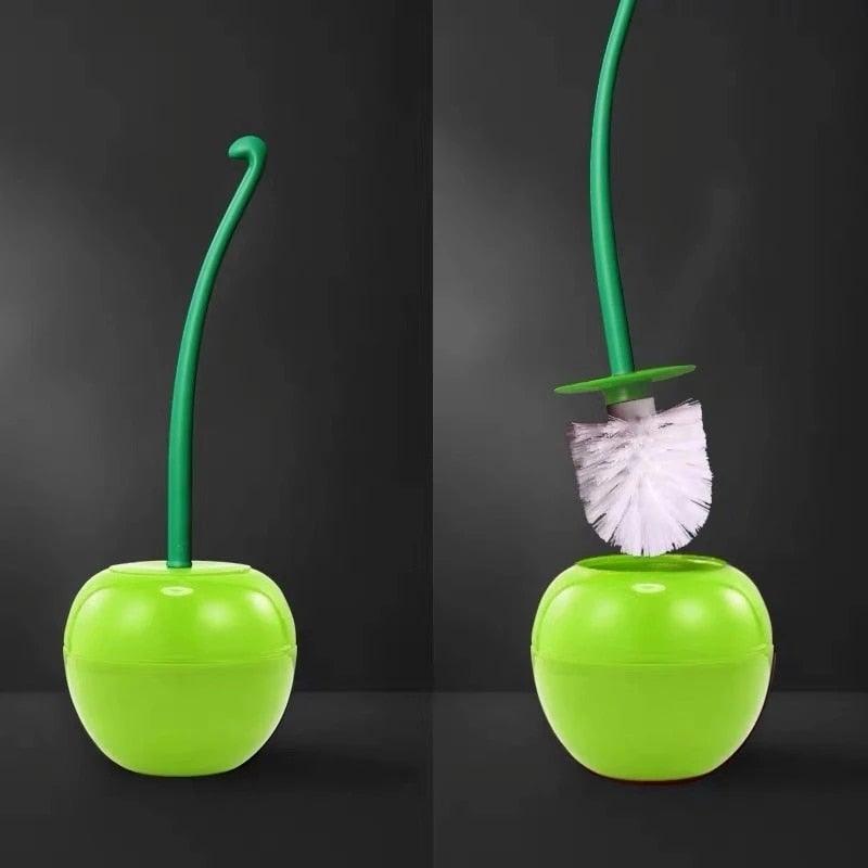 Cherry-Shaped Toilet Brush & Holder Set