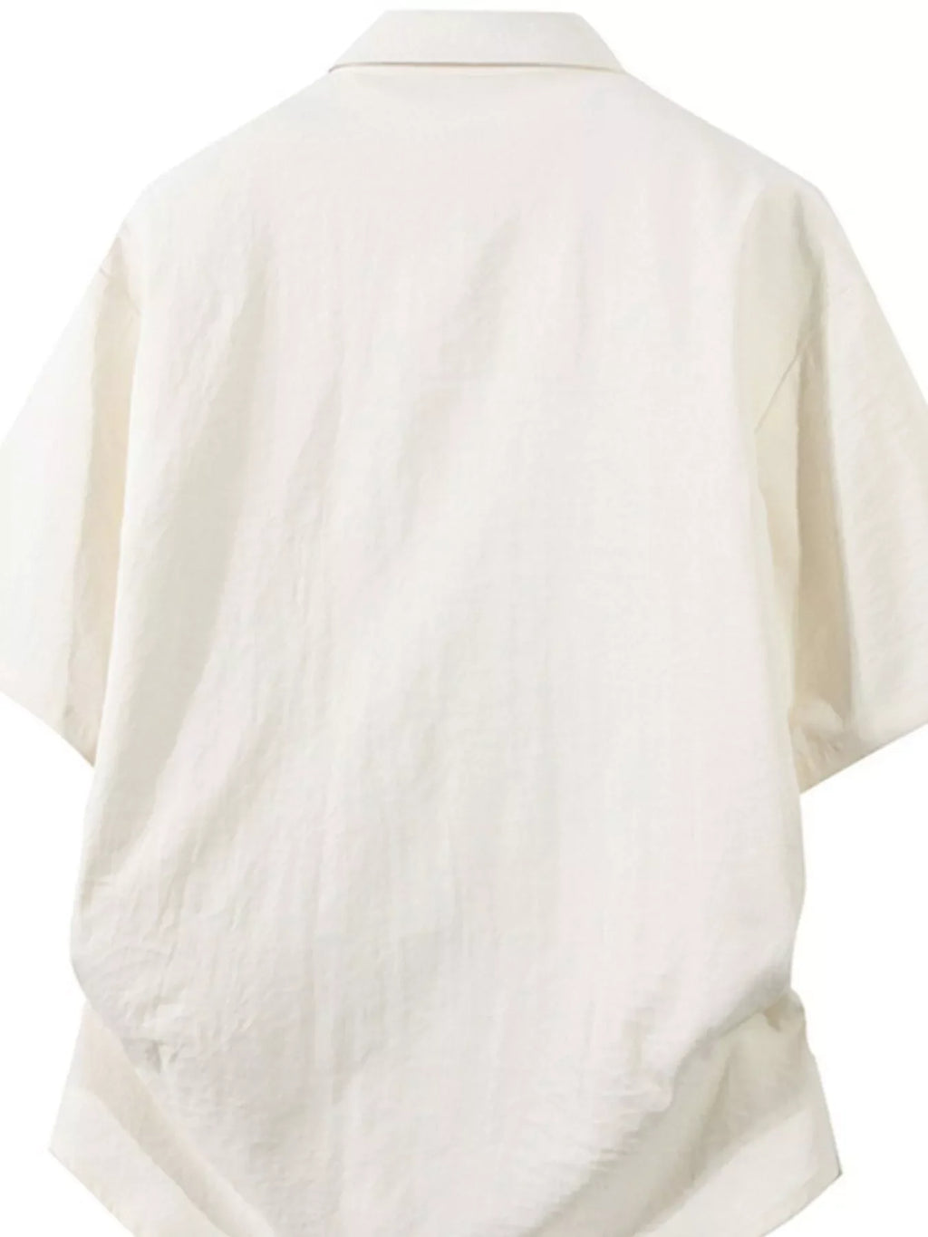 Men’s Plus Size Oversized Short Sleeve Button-Down Shirt