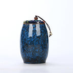 Ceramic Airtight Tea Canister with Reactive Glaze