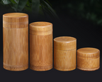 Mini Bamboo Tea Canister with Sealed Storage Box