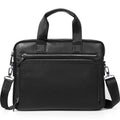 Leather Crossbody Briefcase – Bison