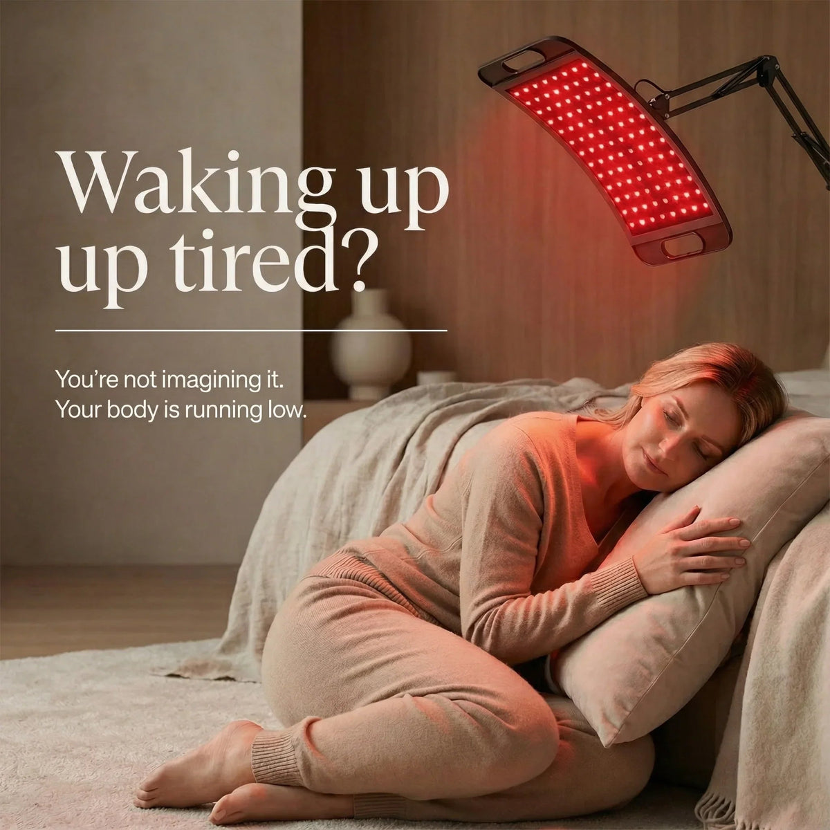 Red & Near-Infrared Light Therapy Lamp with Adjustable Stand