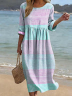 Women’s Relaxed Patchwork Maxi Dress