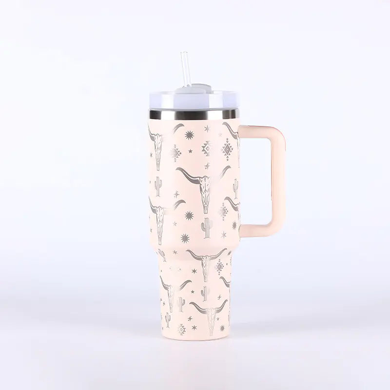 Stainless Steel Straw Tumbler