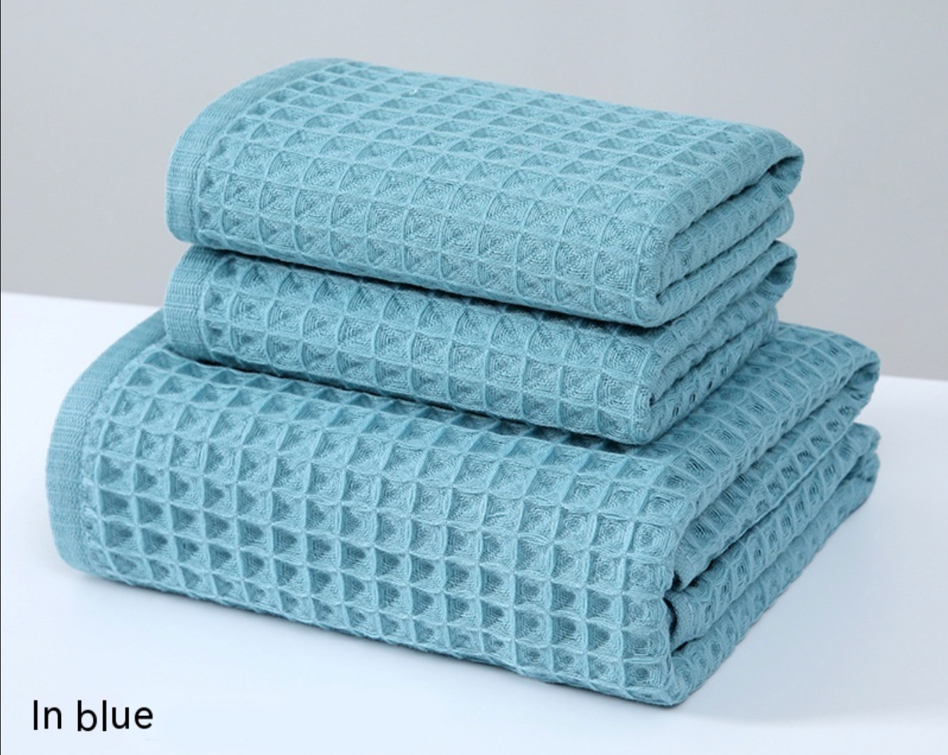 Waffle Cotton Bath Towel