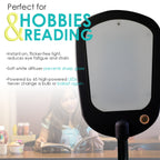 Adjustable LED Reading Floor Lamp – Black