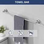 4-Piece Brushed Nickel Bathroom Hardware Set