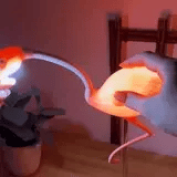 Flamingo Touch LED Desk Lamp with Phone Holder – Pink