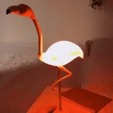 Flamingo Touch LED Desk Lamp with Phone Holder – Pink