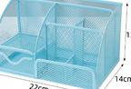 Large Capacity Metal Desktop Organizer – Pen & Document Holder