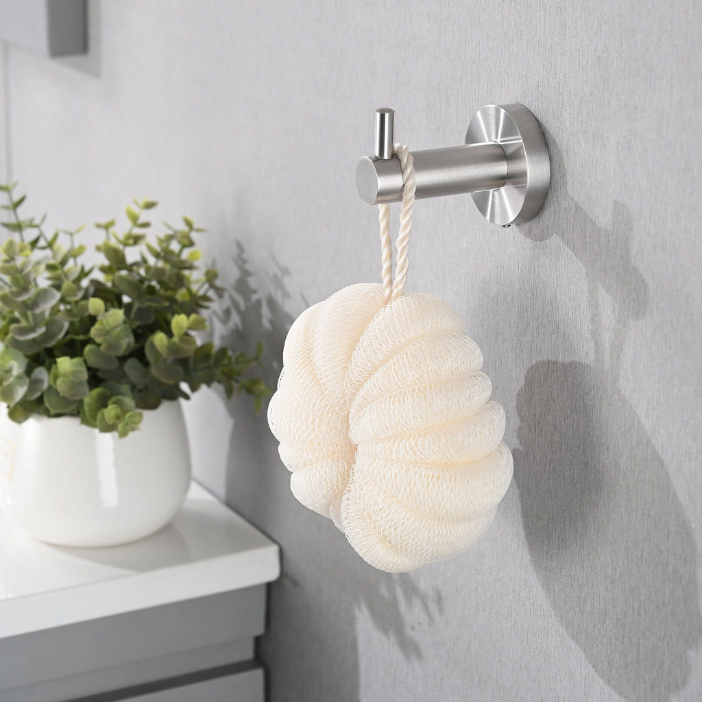 4-Piece Brushed Nickel Bathroom Hardware Set