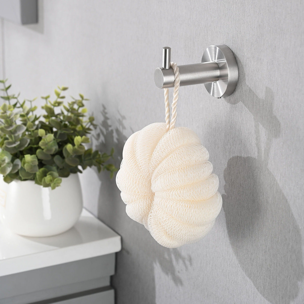 4-Piece Brushed Nickel Bathroom Hardware Set