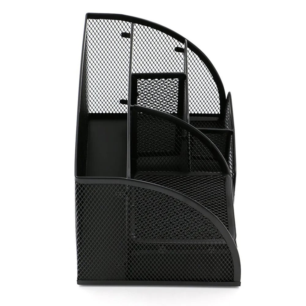 Large Capacity Metal Desktop Organizer – Pen & Document Holder