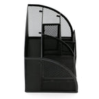 Large Capacity Metal Desktop Organizer – Pen & Document Holder