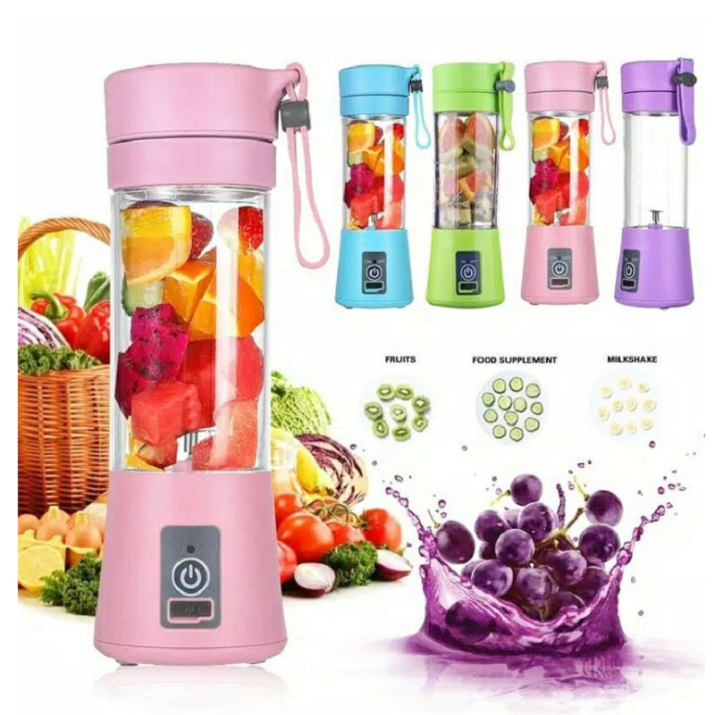 USB Rechargeable Portable Blender for Fruit Juices – Personal Smoothie Maker