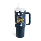 40 oz Stainless Steel Spill-Proof Insulated Tumbler with Straw