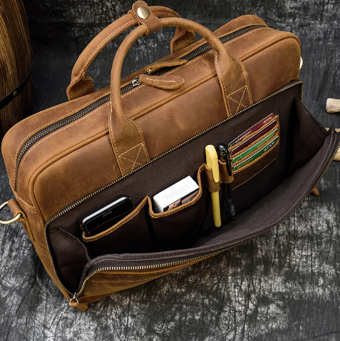 Genuine Leather Executive Briefcase for Men – Texas