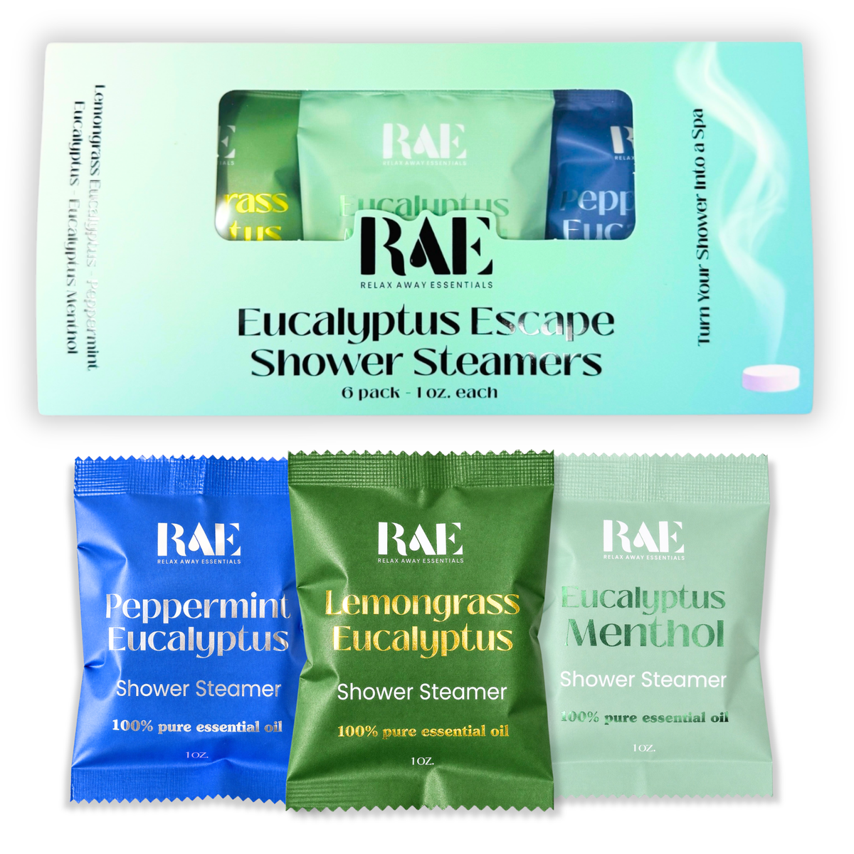 Aromatherapy Shower Steamers 6-Pack – Choose Your Blend