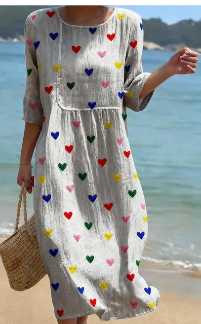 Women’s Relaxed Patchwork Maxi Dress