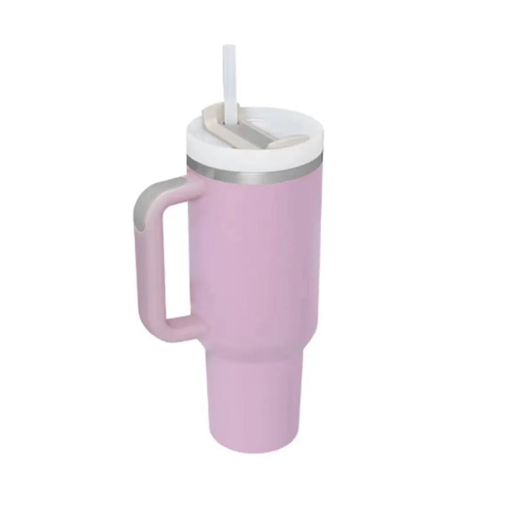 40 oz Stainless Steel Spill-Proof Insulated Tumbler with Straw