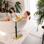 C-Shaped Adjustable Bathtub Tray Table – 360° Rotating