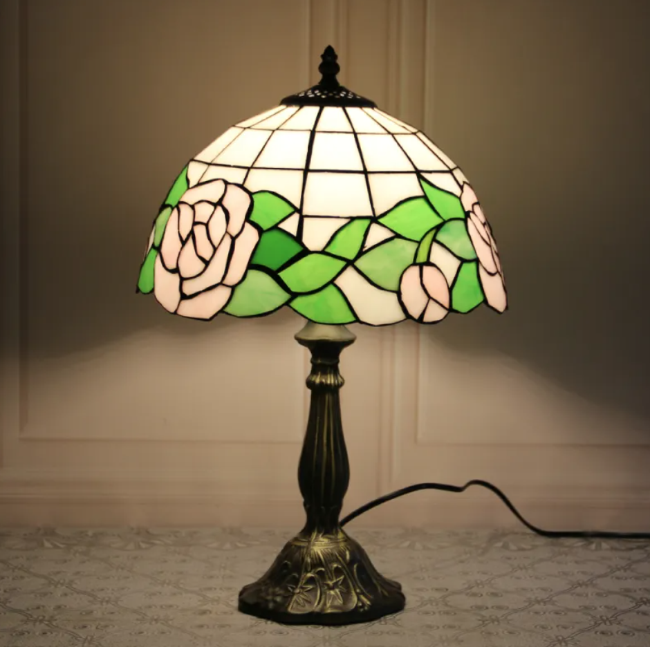 Modern Bedside Table Lamp (Lotus Base Design)