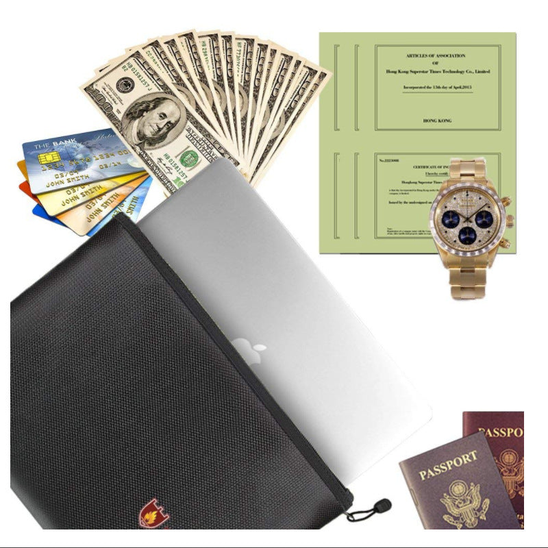 Fireproof & Waterproof Document Storage Envelope Bag