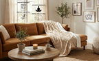 DaDalogy Bedding Champagne Ivory Faux Fur Throw Blanket - Dreamy Gold Geometric Embossed Sherpa Backside - Super Soft Warm Cozy Plush Fluffy