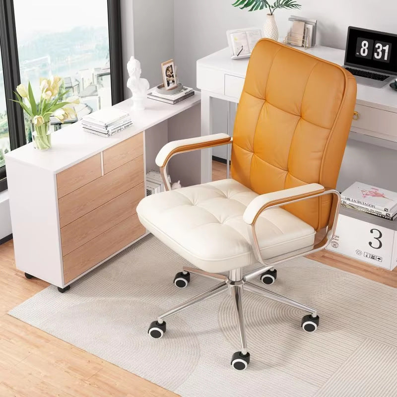 Adjustable Swivel Leather Office Chair