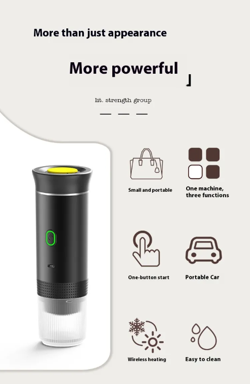 Portable Coffee Maker – BrewGo Capsule Coffee Machine