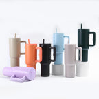 40 oz Stainless Steel Insulated Travel Tumbler with Straw