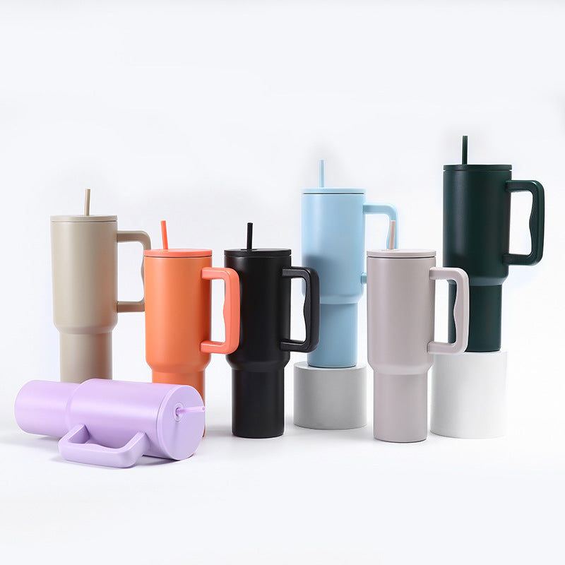 40 oz Stainless Steel Insulated Travel Tumbler with Straw