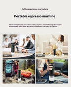 Portable Wireless Coffee Maker – Rechargeable Travel Brewer